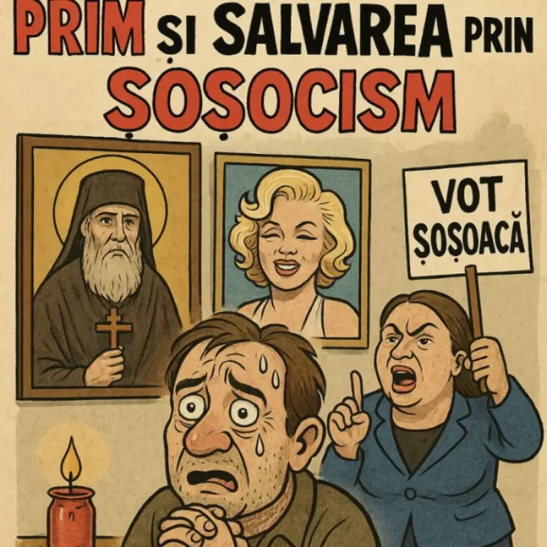 Românul, între sfințenia de PRM și salvarea prin șoșocism Românul, între sfințenia de PRM și salvarea prin șoșocism