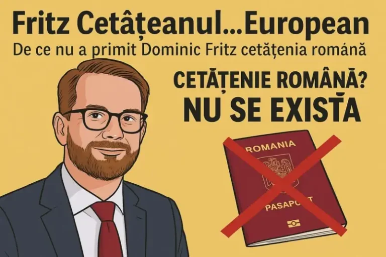 Prea român pentru cetățenie: cazul Dominic Fritz și mafia naționalismului birocratic