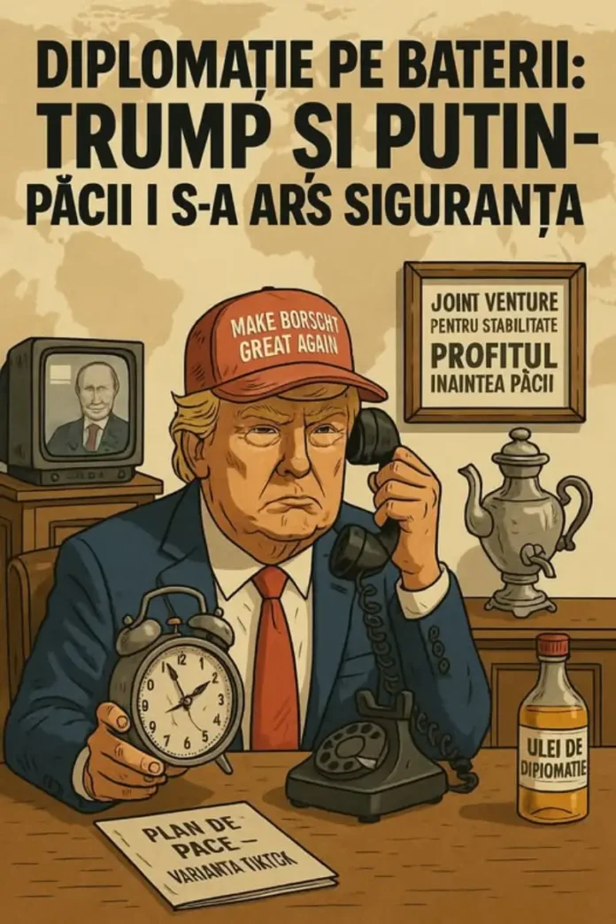 Imbecilul Donald Trump, pacea și ceasul lui cu baterie descărcată