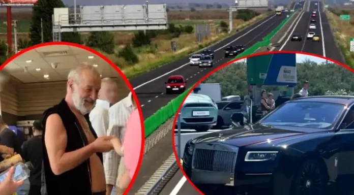 Gigi Becali în benzinărie, bustul gol și Rolls pe avarii Gigi Becali în benzinărie, bustul gol și Rolls pe avarii