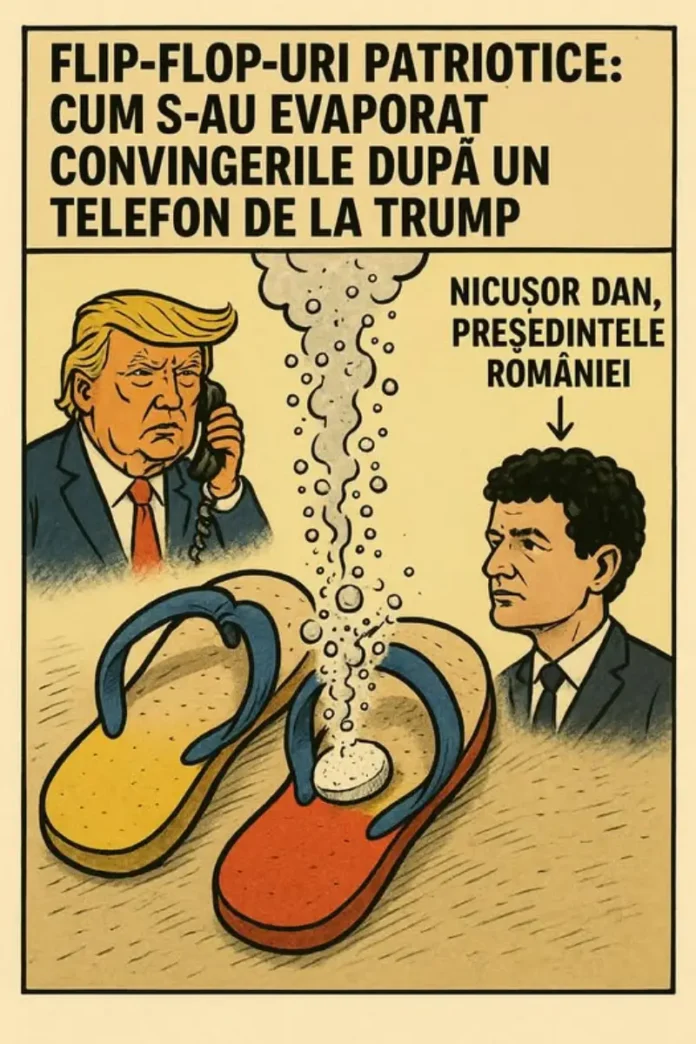 Flip-flop-uri patriotice: cum s-au evaporat convingerile după un telefon de la Trump
