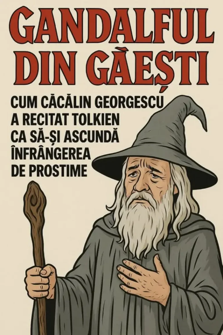 „Gandalful din Găești” – cum Căcălin Georgescu a recitat Tolkien ca să-și ascundă înfrângerea de prostime „Gandalful din Găești” – cum Căcălin Georgescu a recitat Tolkien ca să-și ascundă înfrângerea de prostime