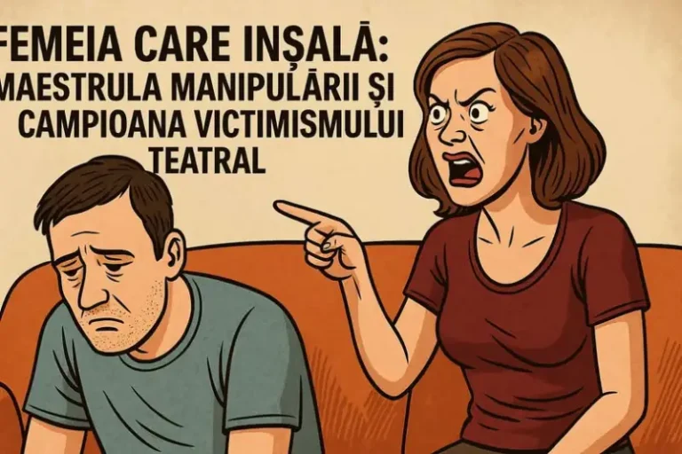 Femeia care înșală: maestra manipulării și campioana victimismului teatral