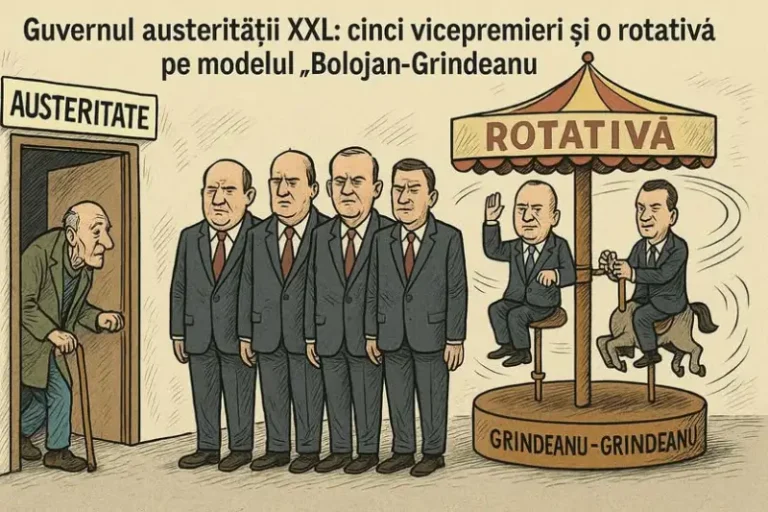 Guvernul austerității XXL: cinci vicepremieri și o rotativă pe modelul „Bolojan-Grindeanu”