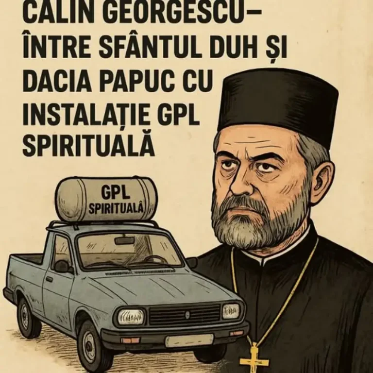 Călin Georgescu – între Sfântul Duh și Dacia Papuc cu instalație GPL spirituală