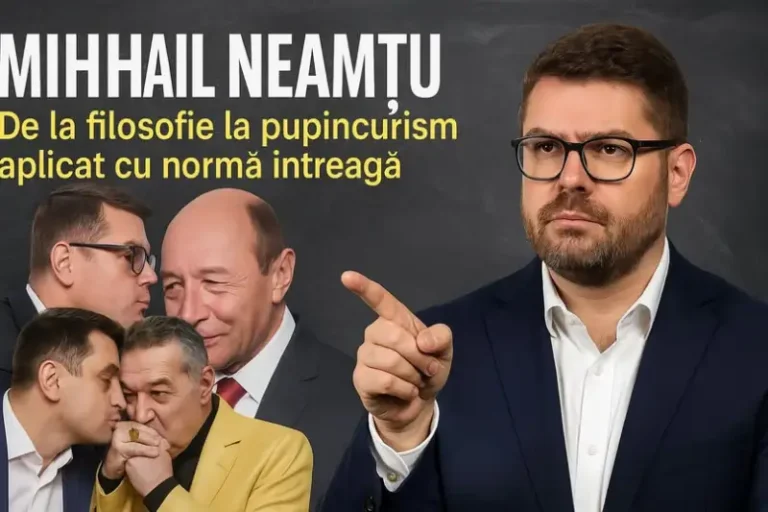 Mihail Neamțu: De la filosofie la pupincurism aplicat cu normă întreagă