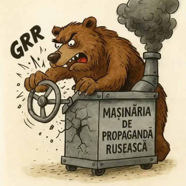 Sabotaj. Sau cum a gripat ursul volanul și a dat cu propaganda-n parcare