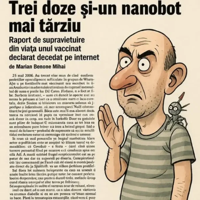 vaccinat Trei doze de vaccin anti-COVID-19 și-un nanobot mai târziu