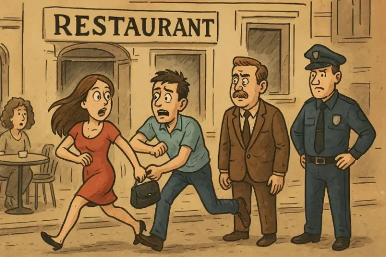 Ospăț pe gratis la Timișoara, scenă ca în filme Ospăț pe gratis la Timișoara, scenă ca în filme