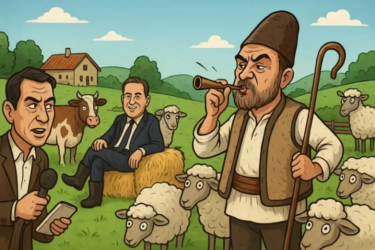 Ciobanul Tanasă la stână la Gigi Ciobanul Tanasă la stână la Gigi