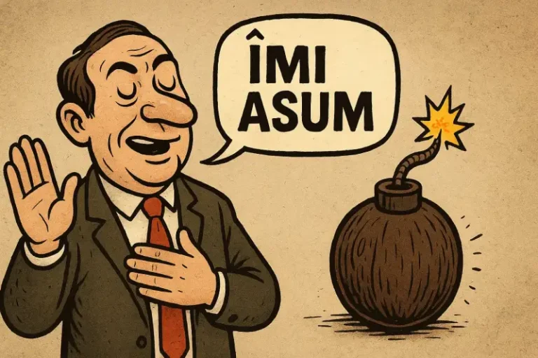 „Îmi asum”, scuza supremă a ipocriziei