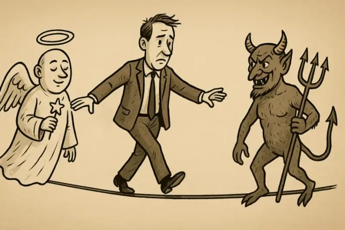 Căutând echilibrul între bine și rău Căutând echilibrul între bine și rău