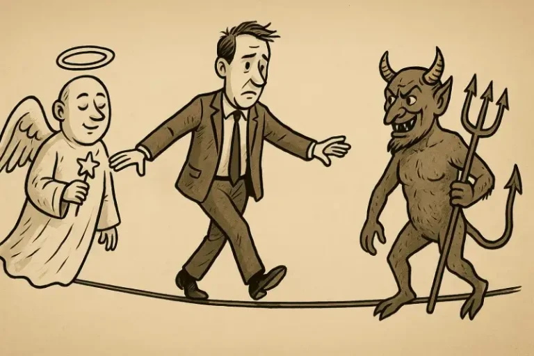 Căutând echilibrul între bine și rău